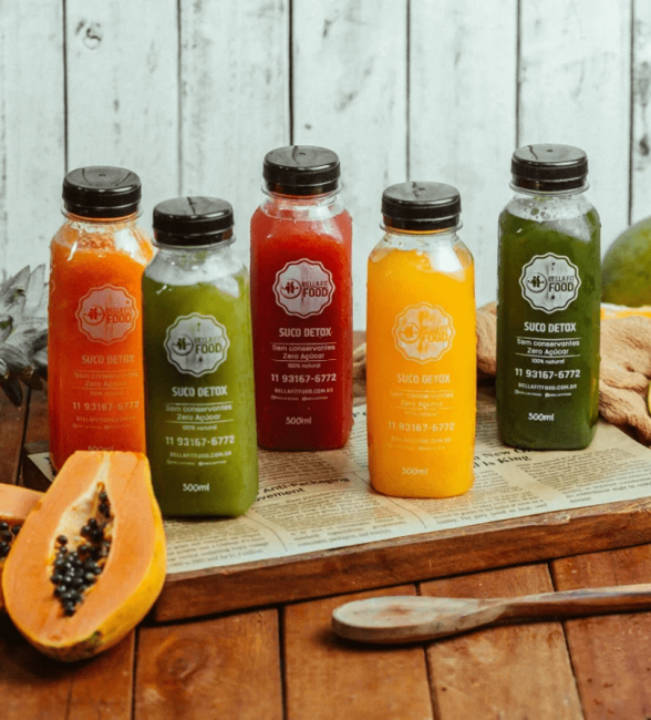 KIT SUCO DETOX 30 UN. 300ML CADA