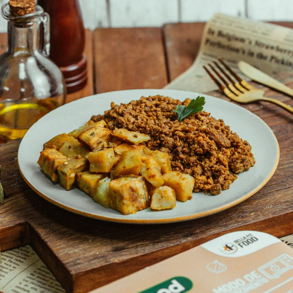 CARNE PATINHO MOÍDO + BATATA DOCE ASSADA 300G