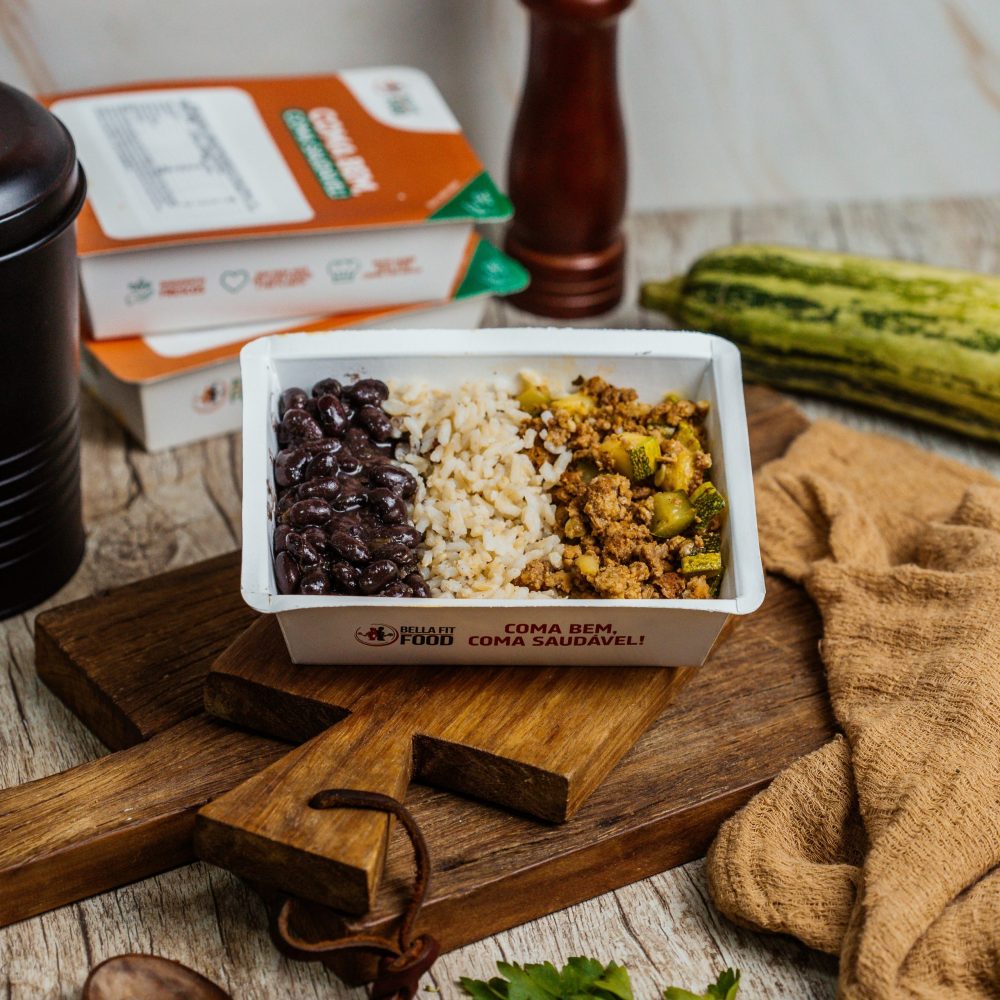CARNE MOÍDA COM ABOBRINHA + ARROZ INTEGRAL E FEIJÃO PRETO 400G - Imagem 2
