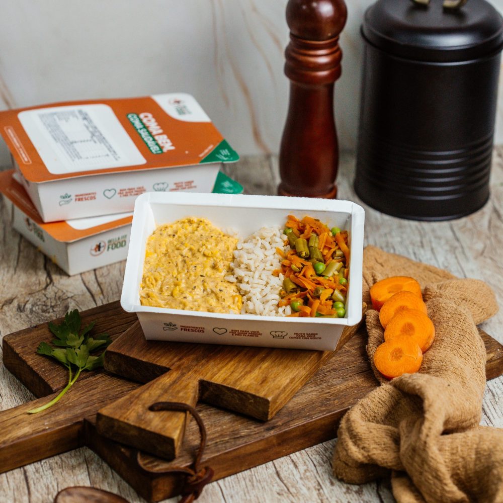 FRICASSE DE FRANGO COM ARROZ INTEGRAL E LEGUMES 300G - Imagem 2