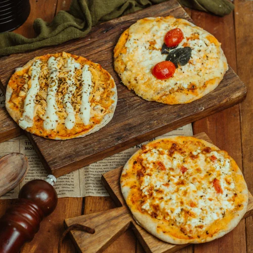 KIT 10 UN. MINI PIZZAS INTEGRAIS 150G