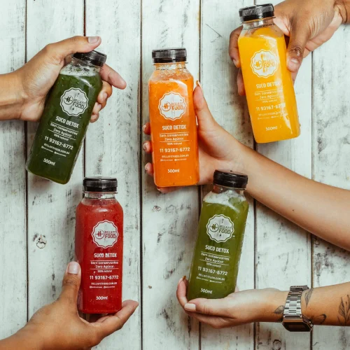 KIT SUCO DETOX 5 UN. 300ML CADA
