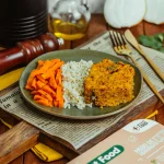 QUIBE DE ABÓBORA VEGETARIANO COM ARROZ INTEGRAL E CENOURA 300G