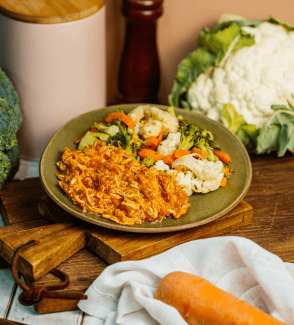 RAGÚ DE FRANGO C/ MIX DE LEGUMES - LOW CARB 200G